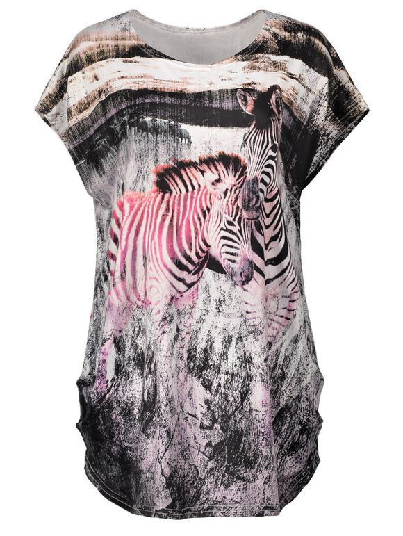 T-shirt à rayures Zebra Print - multicolore ONE SIZE