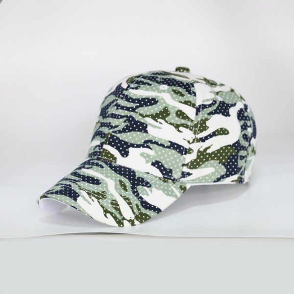 

Polka Dot Camouflage Outdoor Baseball Hat, Light green