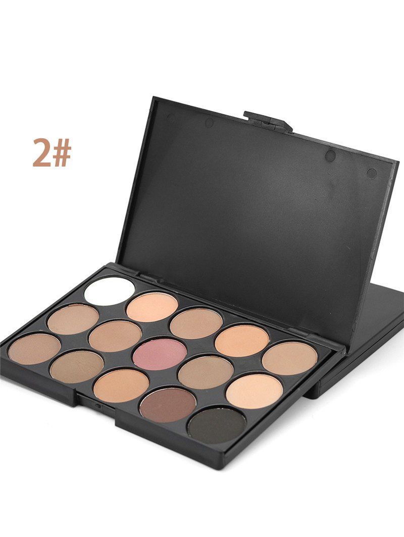 

15 Colours Shimmer Matte Eyeshadow Palette, #02