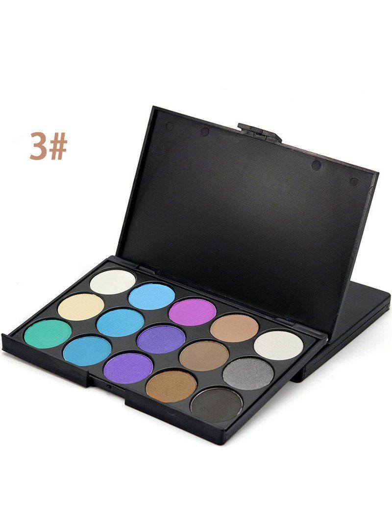 

15 Colours Shimmer Matte Eyeshadow Palette, #03