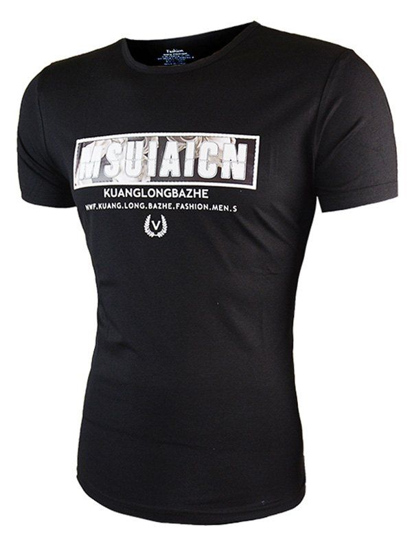 

Short Sleeves Graphics T-Shirt, Black