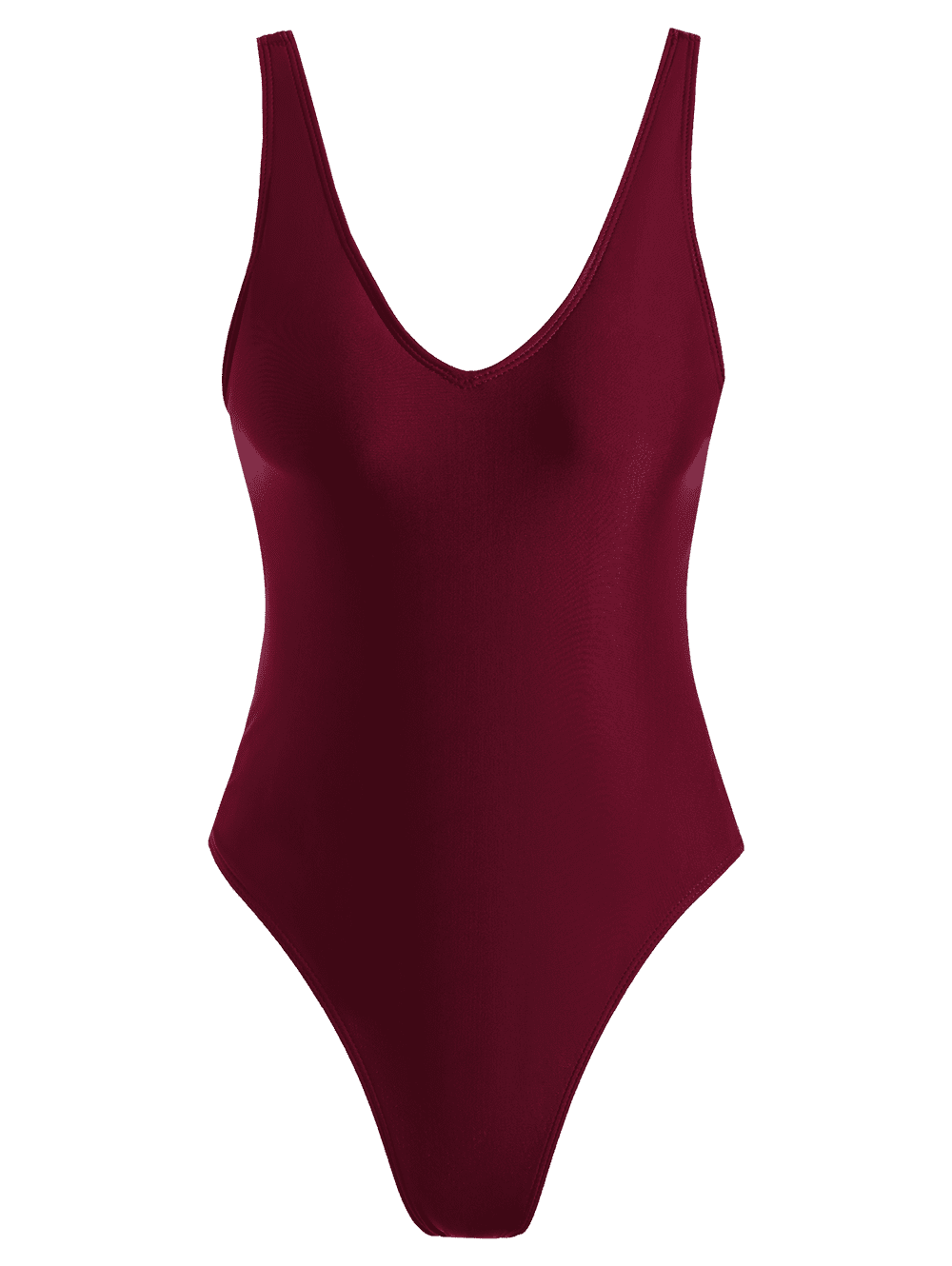 2018 Lacing Up One Piece Swimsuit BURGUNDY S In One-Pieces Online Store ...