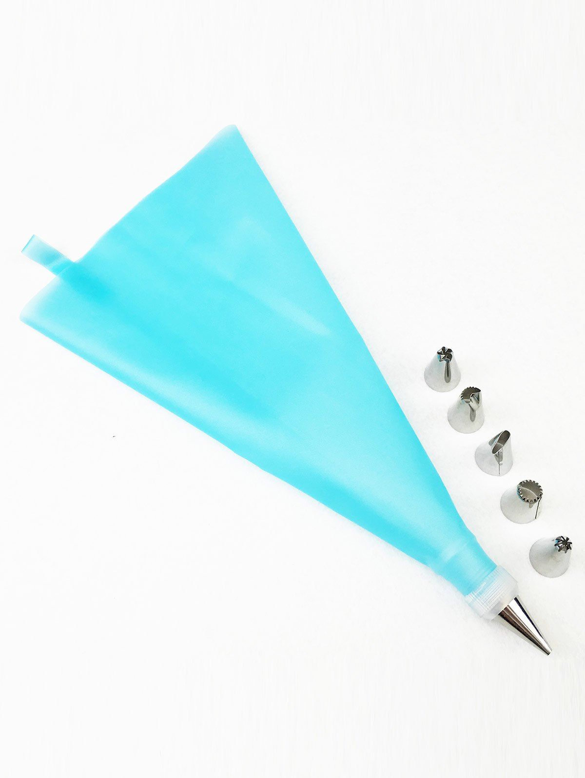 

Cake Decorating Squeeze Cream Stainless Steel Tool Pastry Piping Nozzle Set, Blue