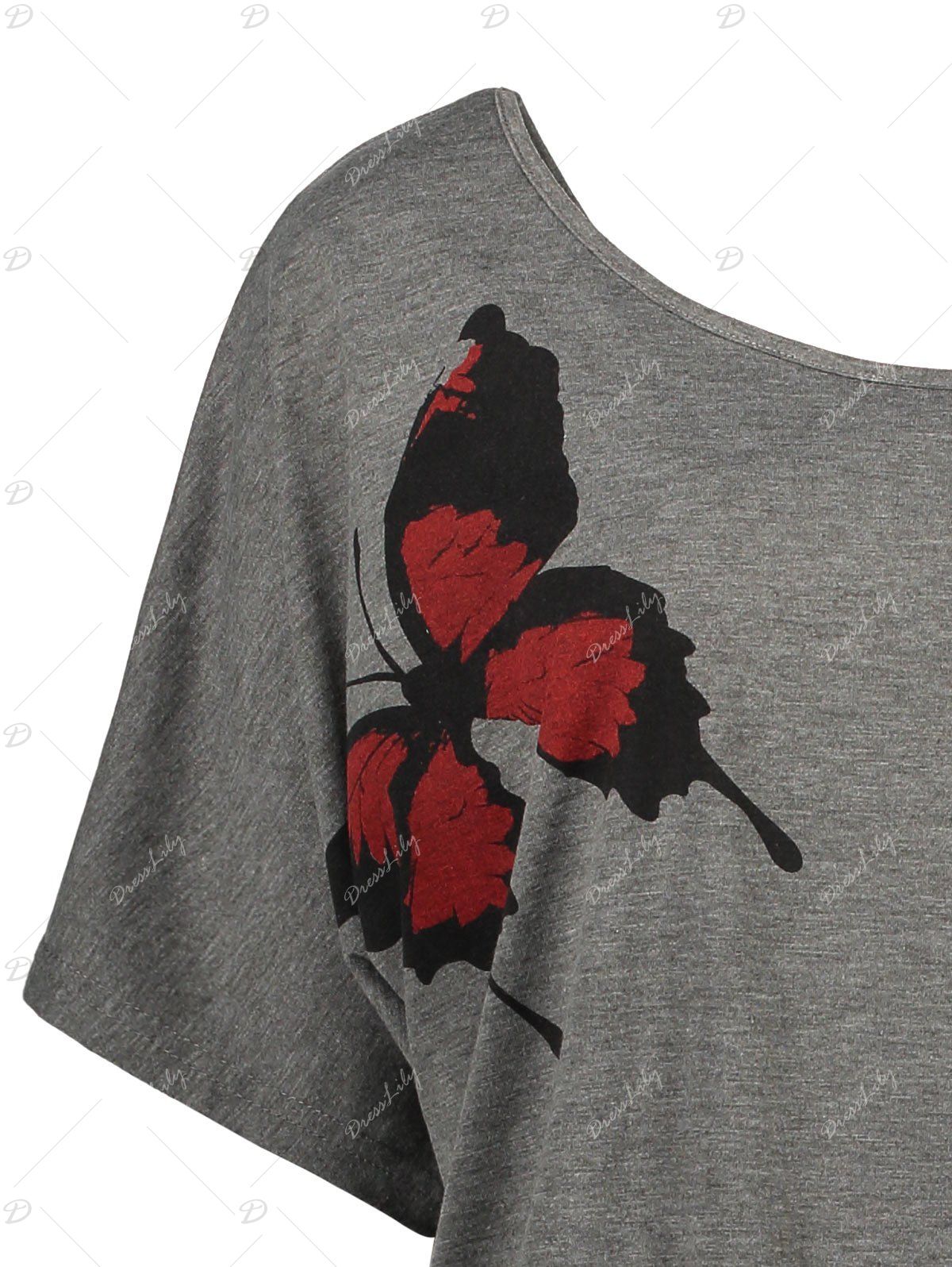 womens butterfly print top