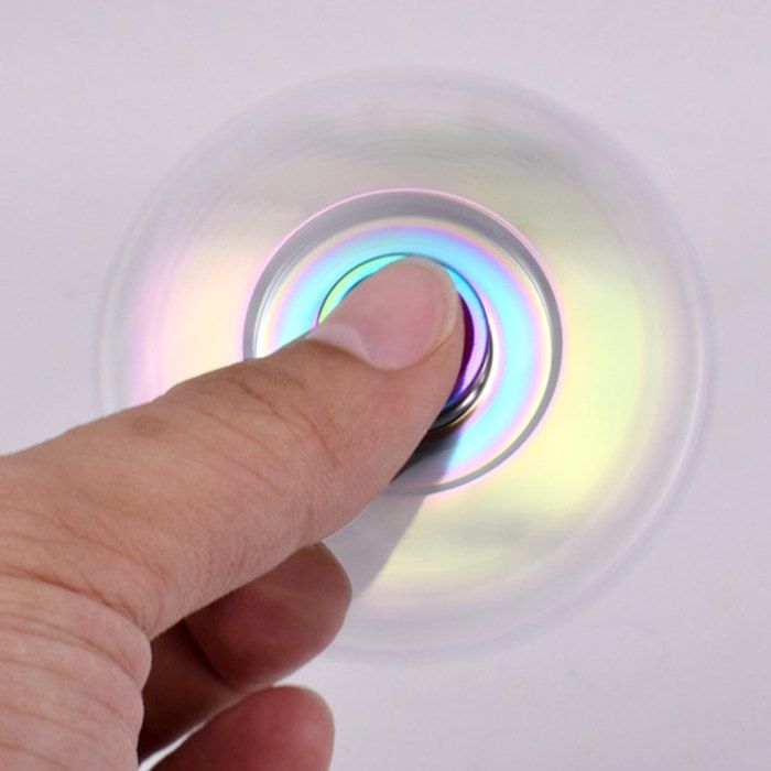 

Stress Relief Toy Colorful Finger Gyro Finger Spinner, Colormix