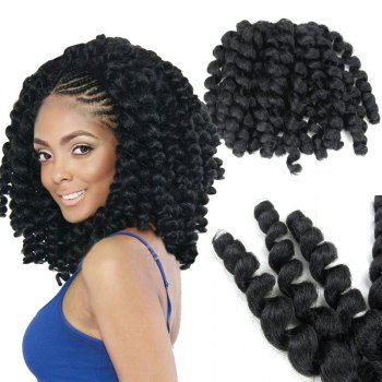 1 Piece Afro Wand Curl Synthetic Hair Extension