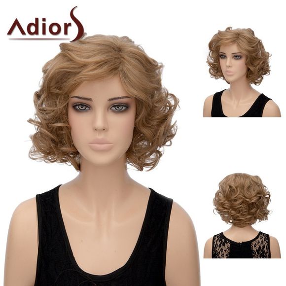 Ador Short Shaggy Layered Side Part Wavy Synthetic Wig - Lin 