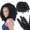 1 Piece Extrusion de cheveux enrouleur de cheveux synthétique Afro - Noir 