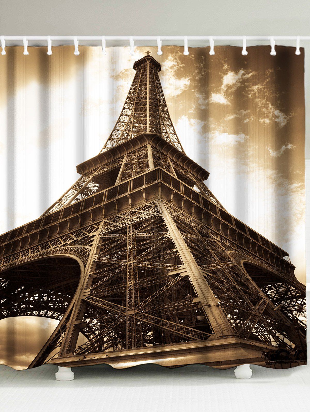 

Tower Waterproof Shower Curtain, Brown