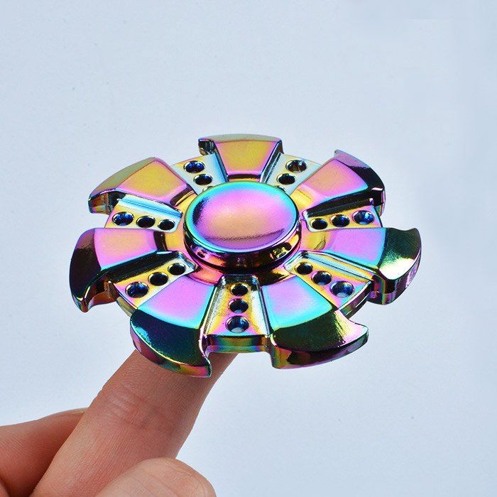 

Colorful Focus Toy Wheel Shape Finger Fidget Spinner, Colormix