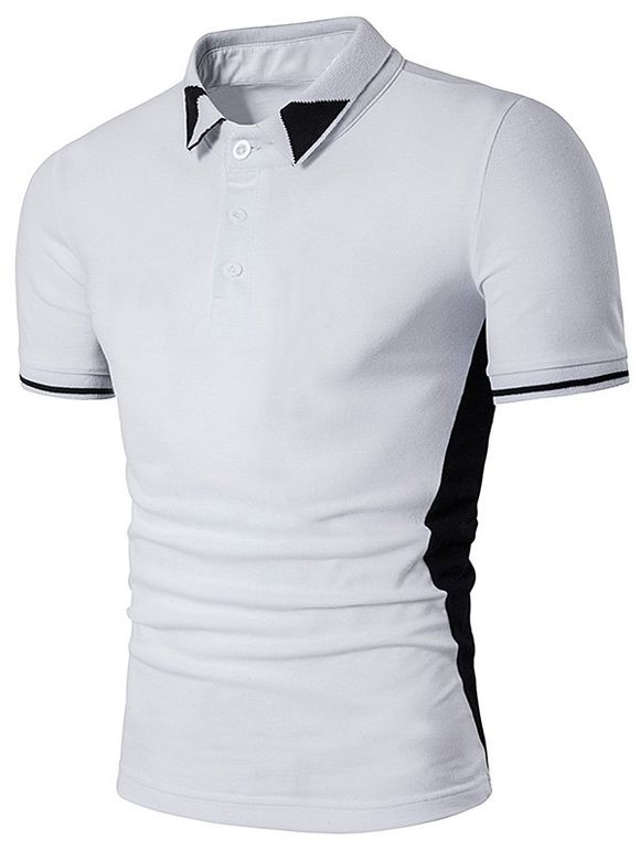 T-shirt à manches courtes à manches courtes - Blanc M