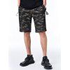 Zipper Pockets Drawstring Camo Shorts - VERT D'ARMEE Camouflage XL