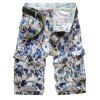 Short de chargement à motifs floraux Multi Pockets - Bleu 34