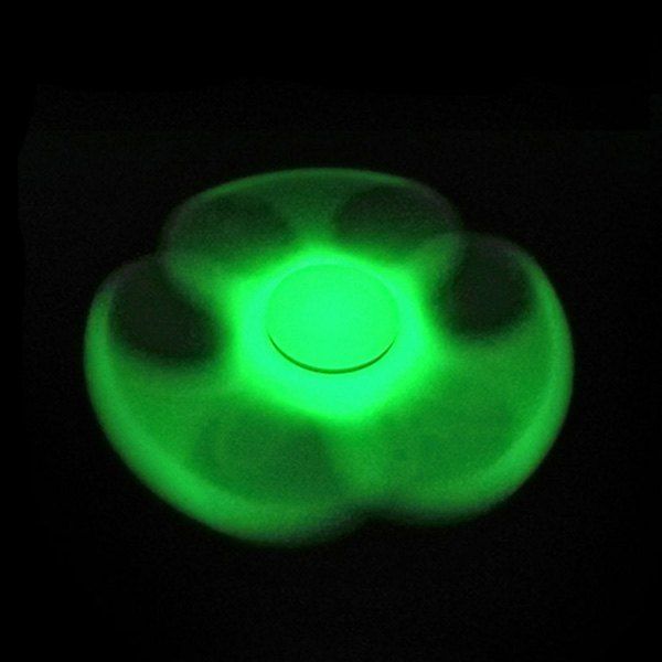 

Glow in the dark Focus Toy Plastic Fidget Spinner, Green