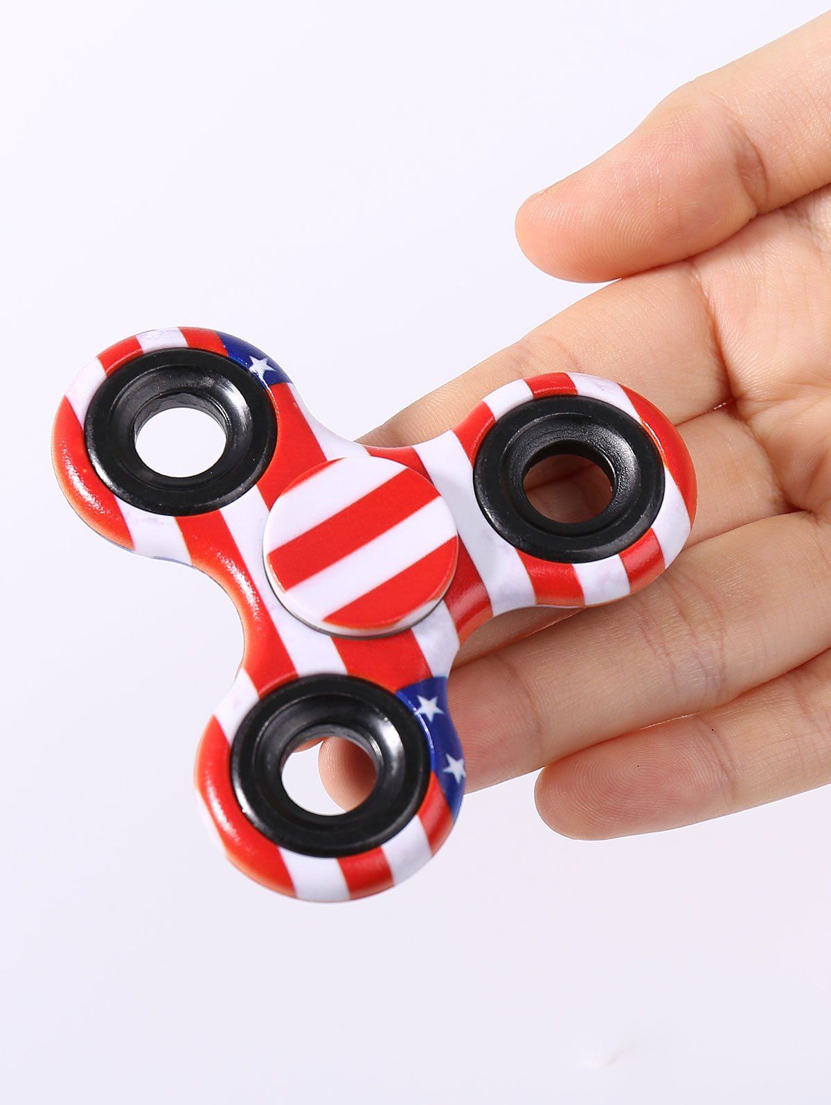 

Stress Relief Toy Camouflage Finger Spinner, Red