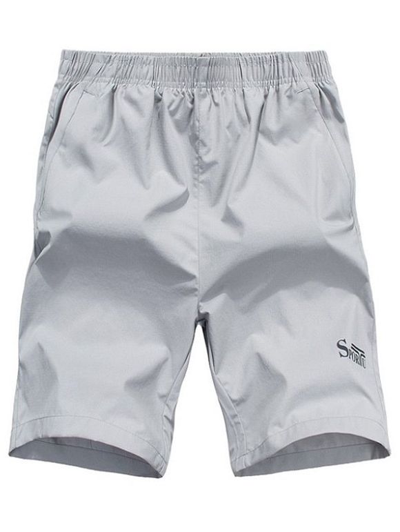 Shaped Sports Pocket Sports Shorts - Gris Clair 2XL