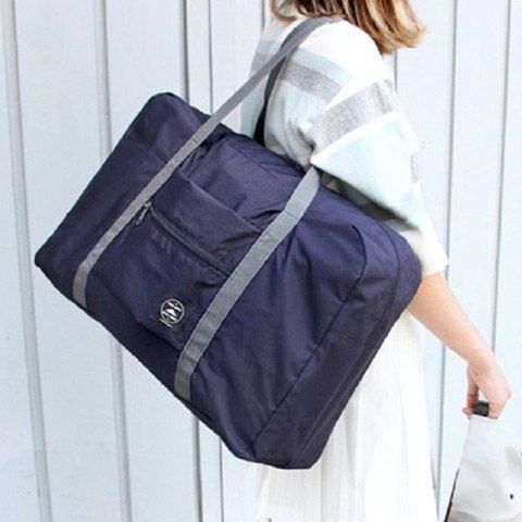 

Waterproof Nylon Foldable Carryall Bag, Deep blue