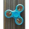 Smile Face Stree Relief Toys Triangle Fidget Spinner - Bleu 