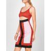 Robe courte en robe spaghetti - Rouge M