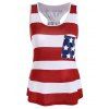 Stars And Stripes Racerback Tank - Rouge Clair 2XL