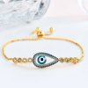 Bracelet en chaîne Embellished Devil Eye Chain - d'or 