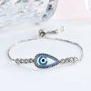 Bracelet en chaîne Embellished Devil Eye Chain - Argent 