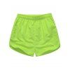 Maillot de manche bordé Drawstring Board Shorts - Fluorescent Jaune 2XL