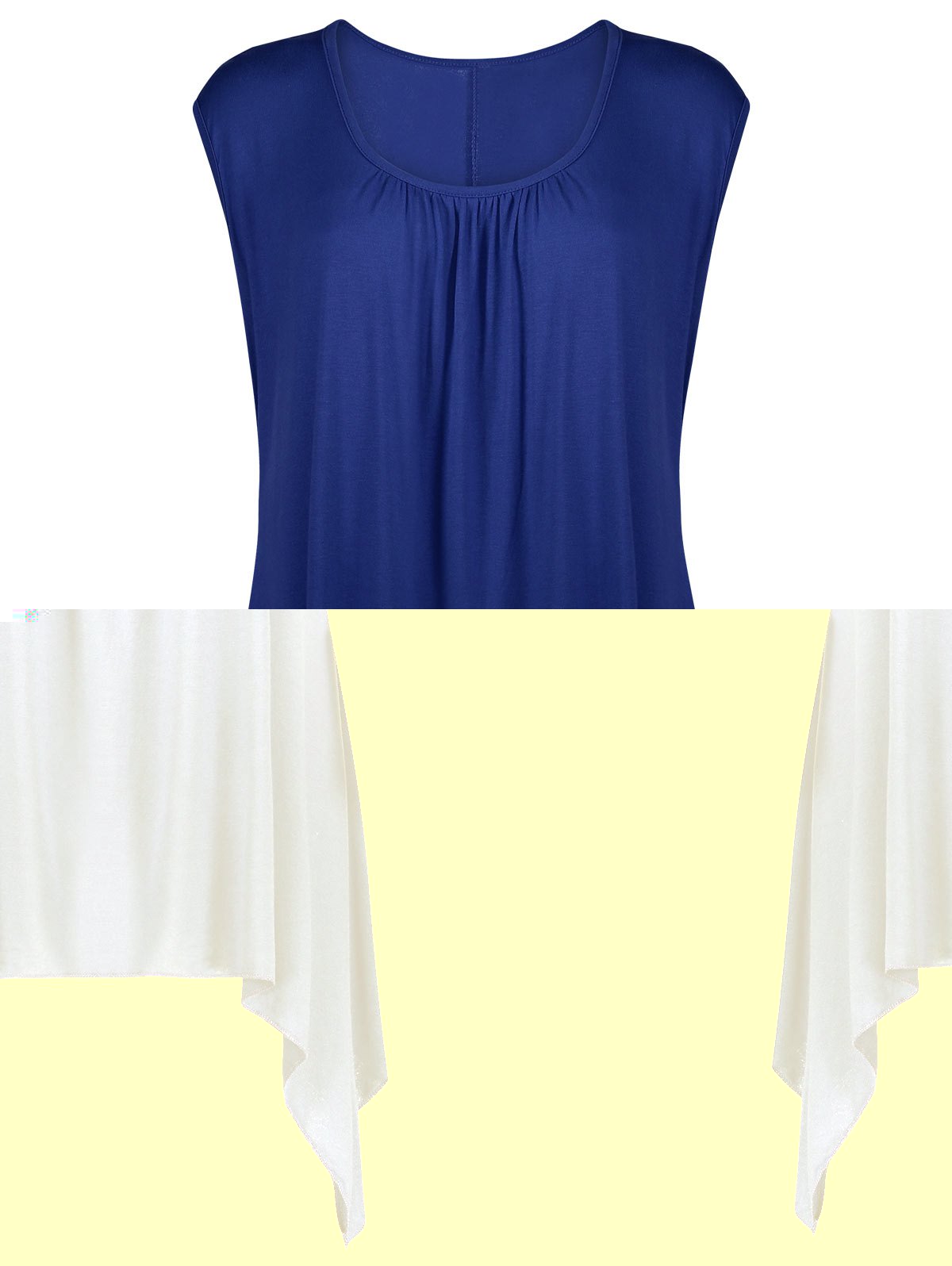 

Oversized Tunic Tank Top, Deep blue
