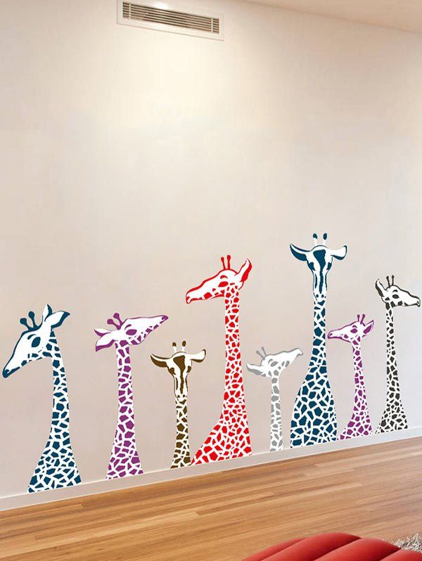2018 Giraffe Animal Removable Wall Stickers For Kids Colormix Cm In