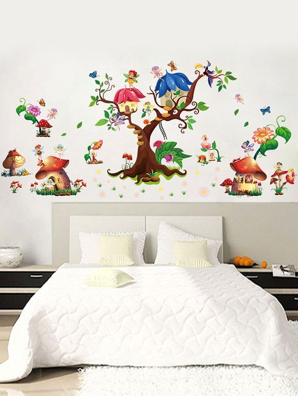 Elf Decorative Cartoon Nursery Wall Sticker - multicolore 60*90CM