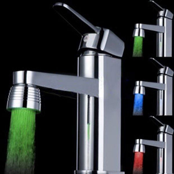 

Water Stream Color Change LED Light Luminous Faucet, Stainless steel