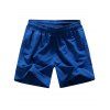 Shorts en bordure bordé à pattes droites - Azuré 2XL