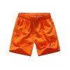 Shorts en bordure bordé à pattes droites - Orange L
