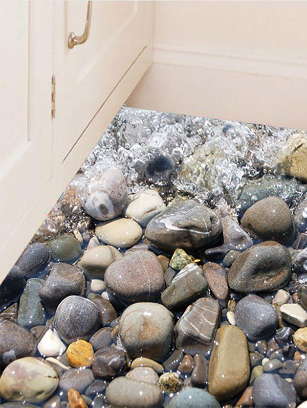 DressLily.com: Photo Gallery - 3D Vinyl Stone Stream Floor Sticker