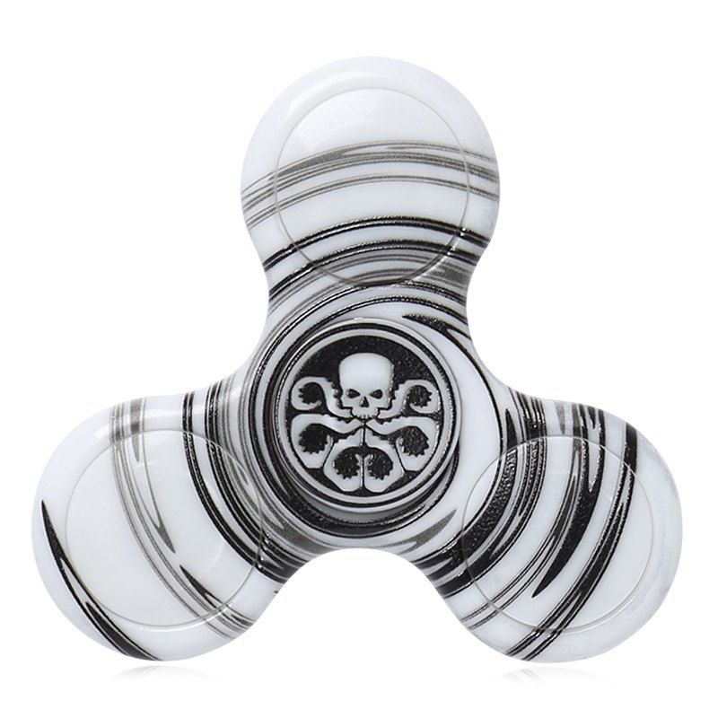 

Focus Toy Plastic Patterned Fidget Spinner, Black