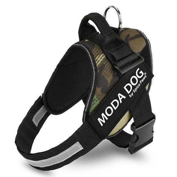 Tissu en nylon MODA DOG Harness Vest Luminated PatchPet Chest Straps - Vert L