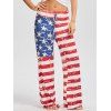 Patriotic American Flag Print Pantalons à cordes - Rouge XL