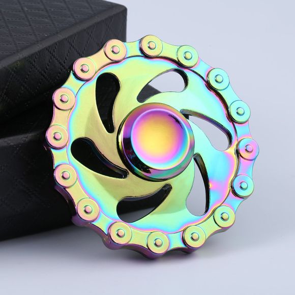Anti Stress Rainbow Chain Wheel EDC Hand Spinner - coloré 6*6*1.5CM