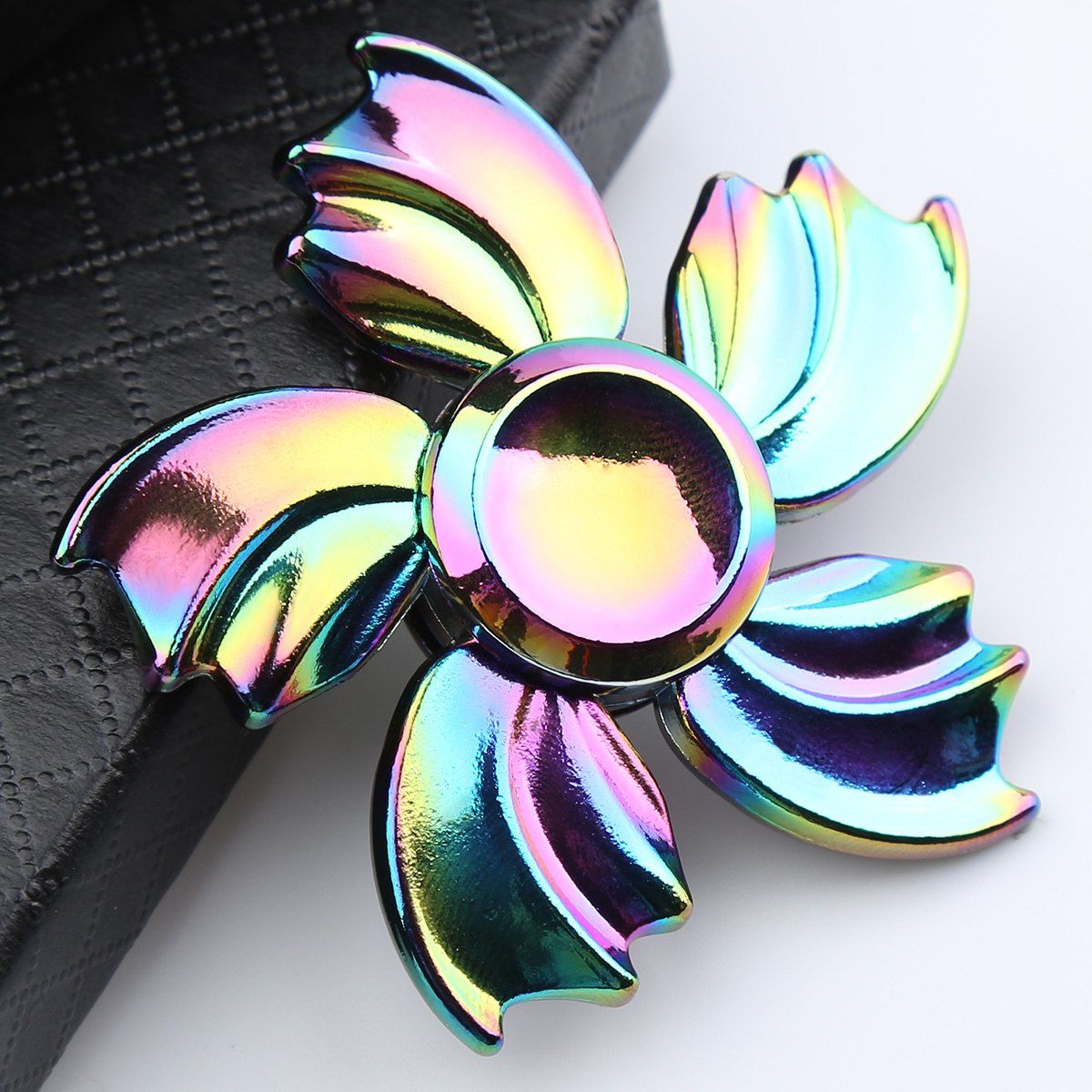

Colorful Fish Fin Metal Fidget Toy Hand Spinner