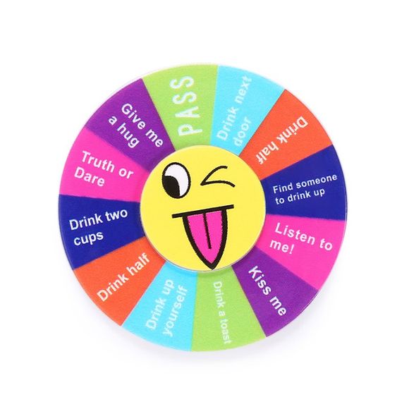Funny Game Turntable Emoticon Plastic Fidget Spinner - multicolore 