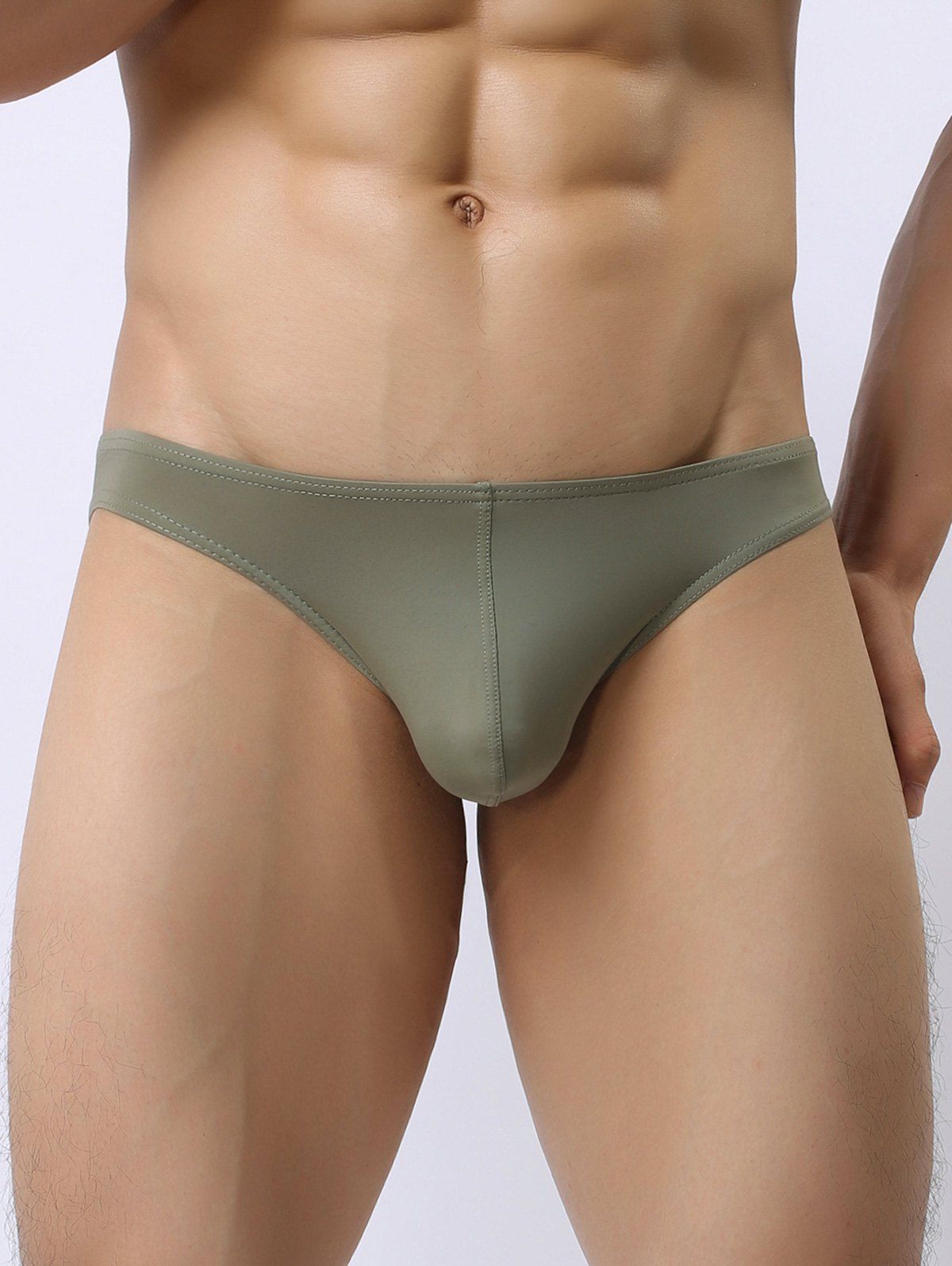 

U Contour Pouch Low Waist Briefs, Army green