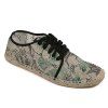 Floral Printed Espadrilles Flat Shoes - Vert 37