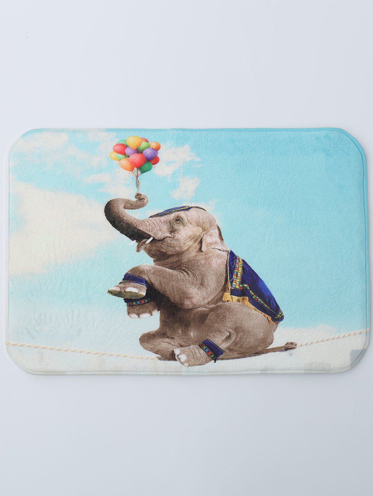 

Elephant Coral Fleece Water Absorbent Bath Rug, Colormix
