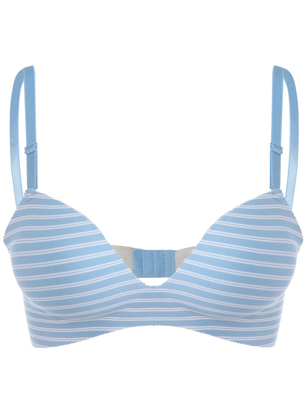 

Seamless Striped Push Up Bra, Light blue