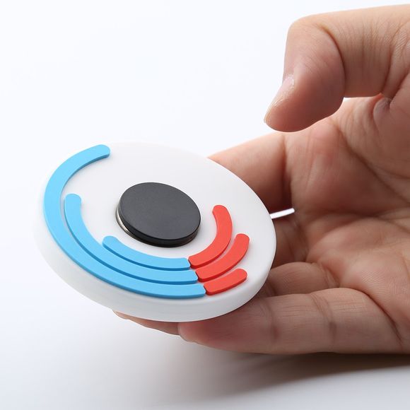 Round EDC Fidget Spinner Anti-stress Toy - Blanc 
