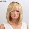 Siv Hair Oblique Bang Colormix Perruque à cheveux courts courts en cheveux humains - multicolore 