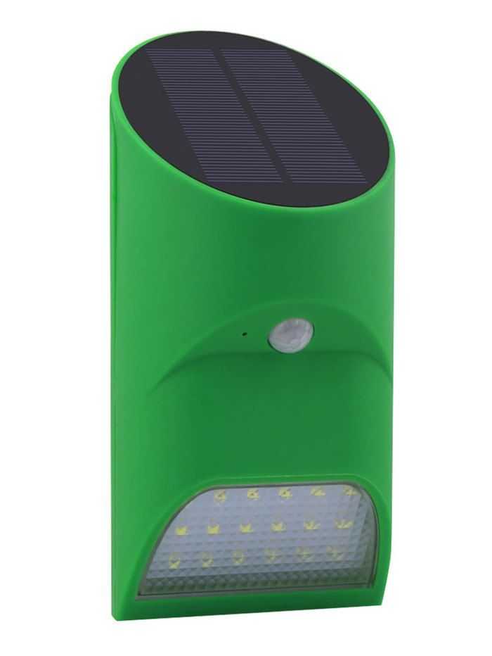 

Bamboo Tube LED Solar Powered Garden Wall Light, Green