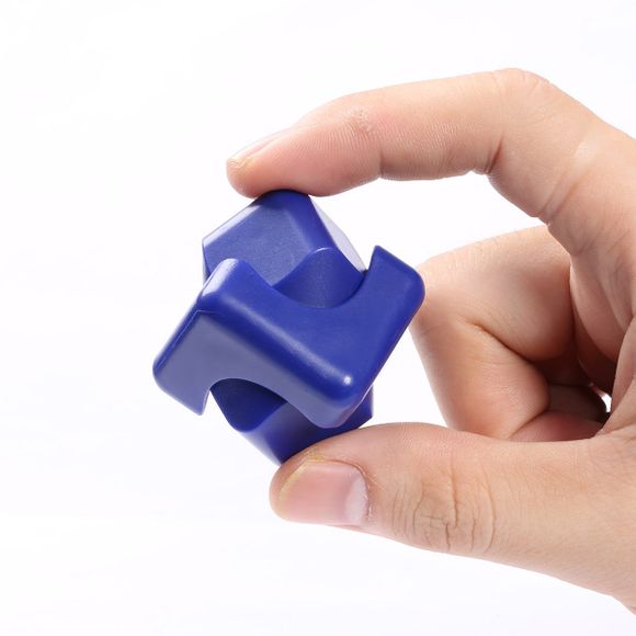 Hand Spinner Cube en Plastique Antistress - Bleu 