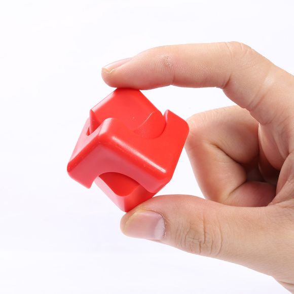 Hand Spinner Cube en Plastique Antistress - Rouge 