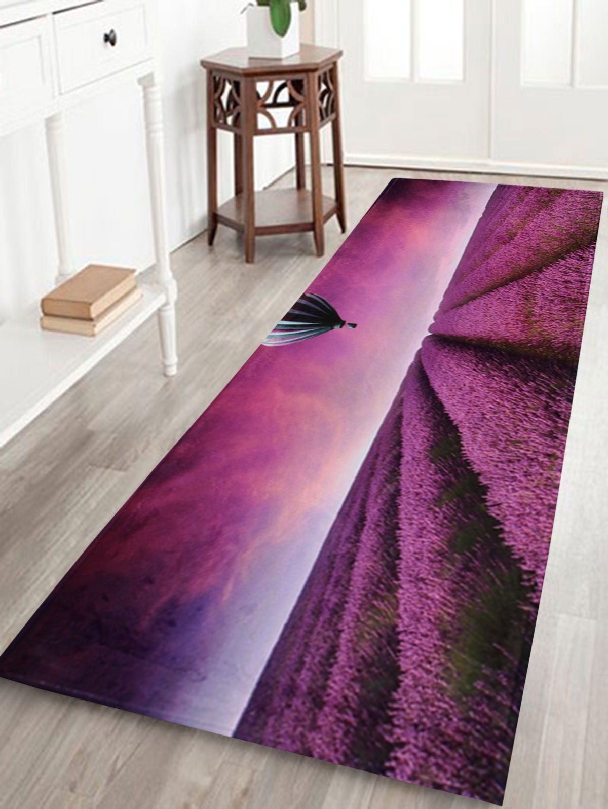 

Coral Velvet Lavender Scenic Antislip Bath Rug, Purple